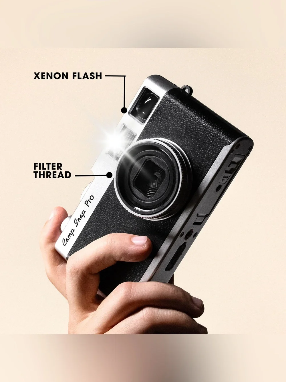 (Like New) Camp Snap Pro Screen-Free Digital Cam — With Vintage Filters + Flash